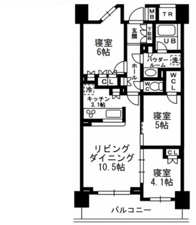 シャンピアグランデ深沢の物件間取画像